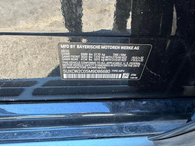 5UXCW2C05M9D86680 - 2021 BMW X7 XDRIVE40I Schwarz Foto 10