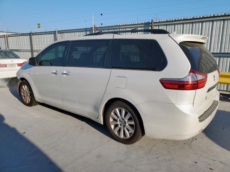 5TDYK3DC3GS752303 - 2016 TOYOTA SIENNA XLE თეთრი ფოტო 2
