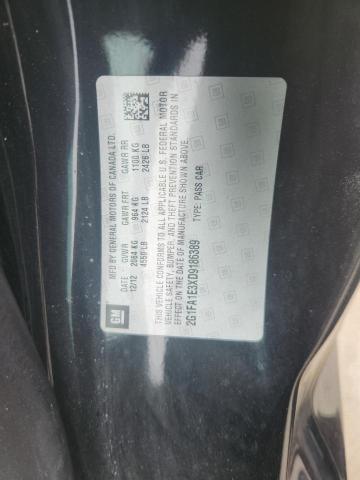 2G1FA1E3XD9186389 - 2013 CHEVROLET CAMARO LS BLACK photo 12