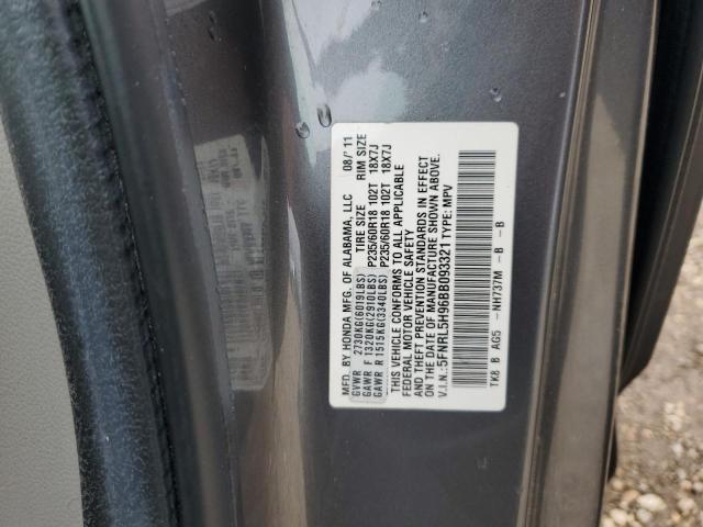 5FNRL5H96BB093321 - 2011 HONDA ODYSSEY TOURING Grau Foto 13