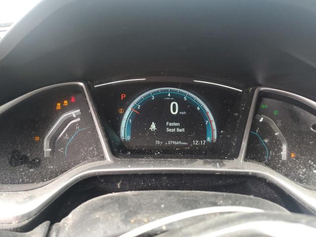 JHMFC1F73JX000108 - 2018 HONDA CIVIC EXL ვერცხლისფერი ფოტო 9