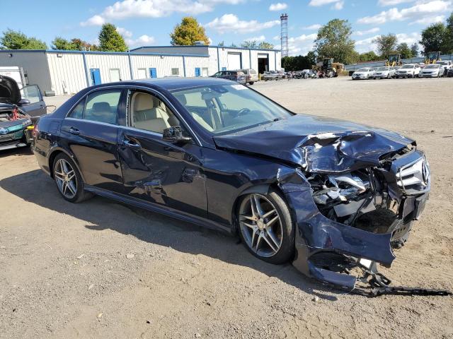 WDDHF8JB1EA921215 - 2014 MERCEDES-BENZ E 350 4MATIC BLUE photo 4