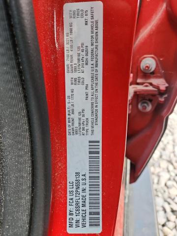 1C6SRFLT2PN658138 - 2023 RAM 1500 REBEL RED photo 12