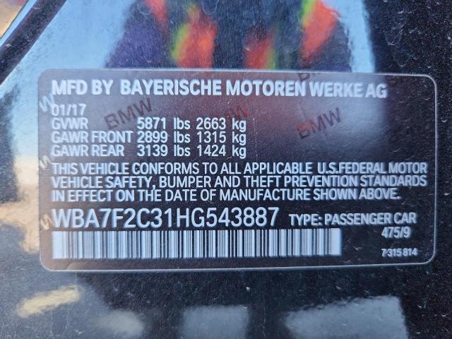 WBA7F2C31HG543887 - 2017 BMW ALPINA B7 黑色 照片 12