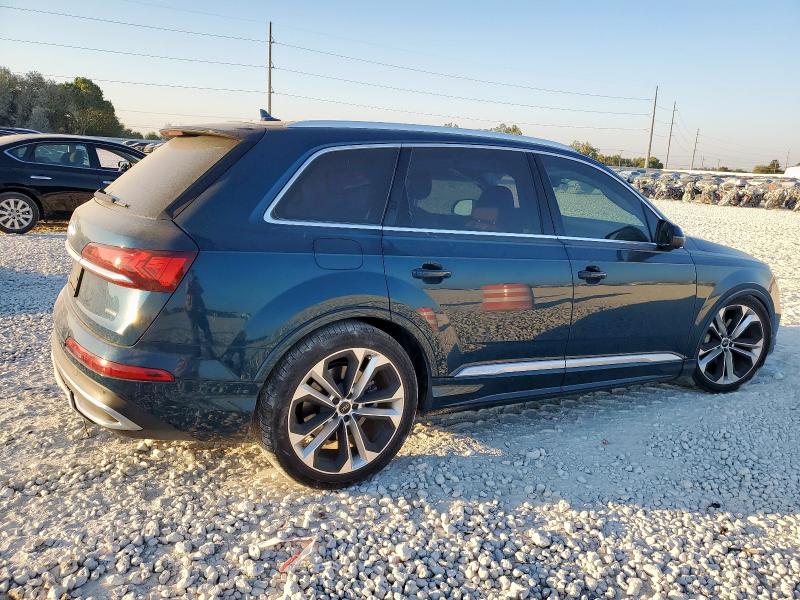 WA1VXAF75LD004399 - 2020 AUDI Q7 PRESTIGE TEAL photo 3