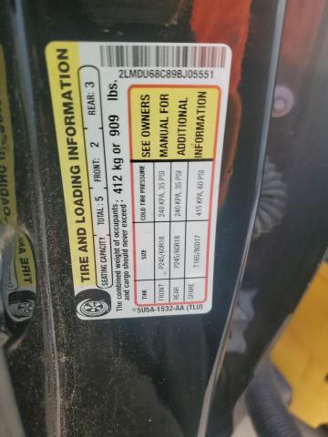 2LMDU68C89BJ05551 - 2009 LINCOLN MKX BLACK photo 13