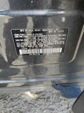 JF2SJAEC7EH522892 - 2014 SUBARU FORESTER 2.5I PREMIUM GRAY photo 13