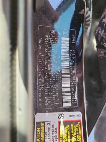 4T1G11AK0NU627617 - 2022 TOYOTA CAMRY SE BLACK photo 12