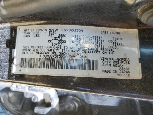 JT3GN86R5T0006972 - 1996 TOYOTA 4RUNNER SR5 BLACK photo 13