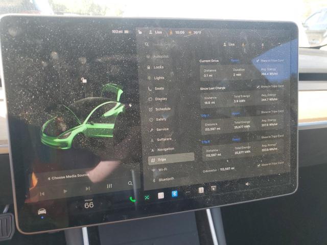 5YJ3E1EA3LF740573 - 2020 TESLA MODEL 3 WHITE photo 9