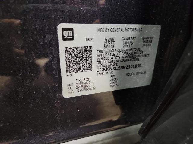 1GKKNXLS8NZ101830 - 2022 GMC ACADIA DENALI 蓝色 照片 14