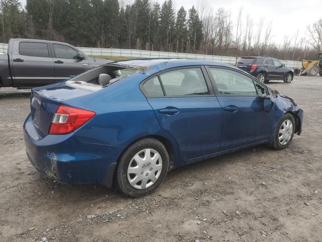 19XFB2F56CE080614 - 2012 HONDA CIVIC LX ლურჯი ფოტო 3