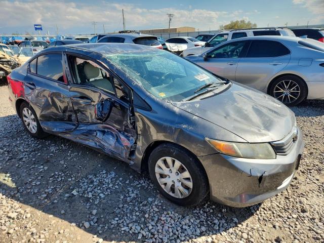 2HGFB2F5XCH313786 - 2012 HONDA CIVIC LX GRAY photo 4