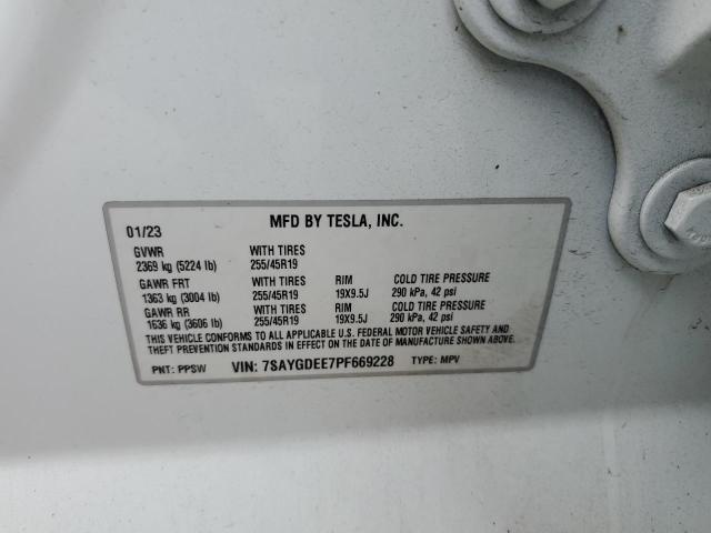 7SAYGDEE7PF669228 - 2023 TESLA MODEL Y Grau Foto 13