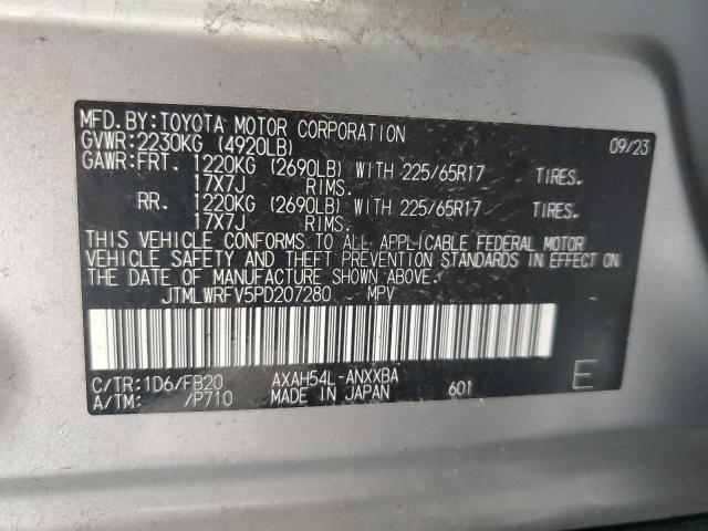 JTMLWRFV5PD207280 - 2023 TOYOTA RAV4 LE Plata foto 14