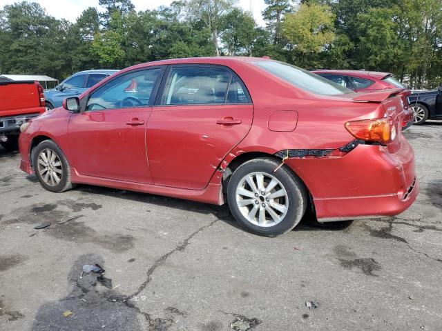 2T1BU40E79C131817 - 2009 TOYOTA COROLLA BASE RED photo 2