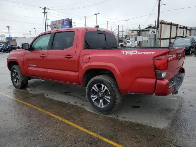 3TMAZ5CN3JM076941 - 2018 TOYOTA TACOMA DOUBLE CAB Красный фото 2