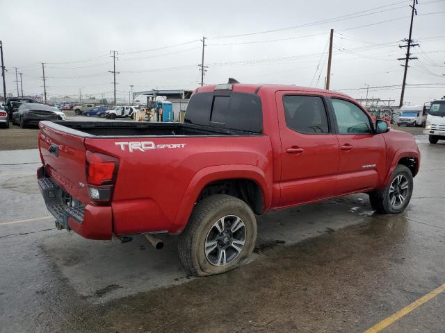 3TMAZ5CN3JM076941 - 2018 TOYOTA TACOMA DOUBLE CAB Красный фото 3