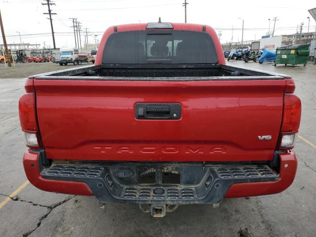 3TMAZ5CN3JM076941 - 2018 TOYOTA TACOMA DOUBLE CAB Красный фото 6