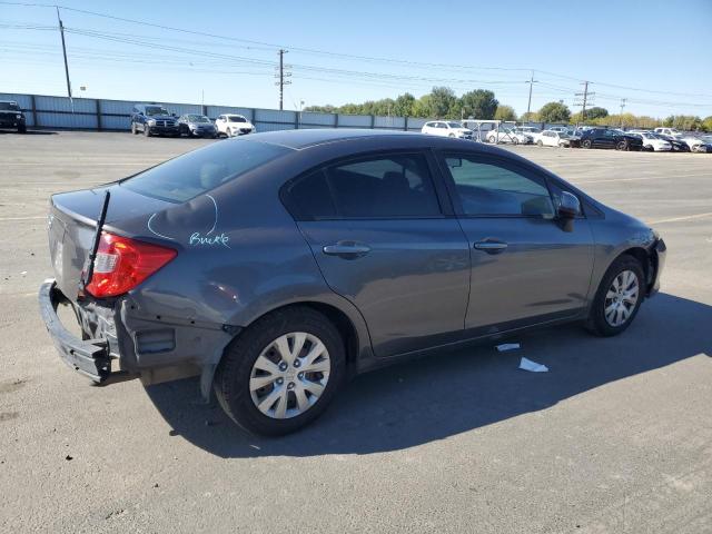 2HGFB2F52CH584132 - 2012 HONDA CIVIC LX GRAY photo 3