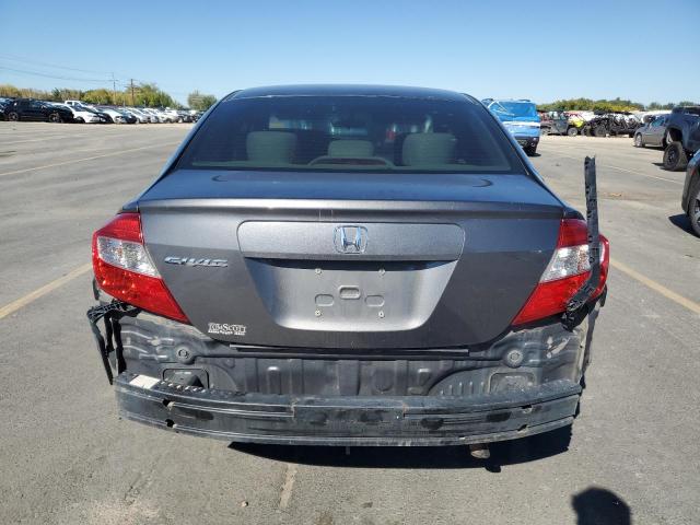 2HGFB2F52CH584132 - 2012 HONDA CIVIC LX GRAY photo 6