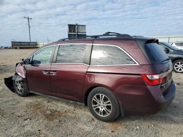 5FNRL5H65CB082995 - 2012 HONDA ODYSSEY EXL MAROON photo 2
