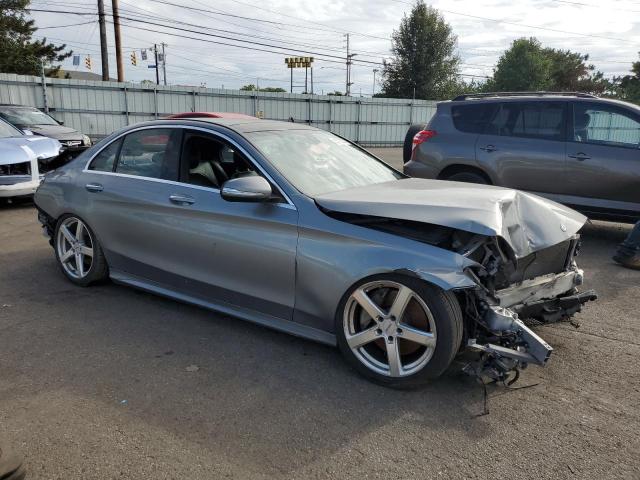 55SWF4KB3FU028415 - 2015 MERCEDES-BENZ C 300 4MATIC SILVER photo 4