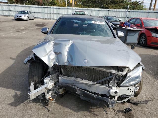55SWF4KB3FU028415 - 2015 MERCEDES-BENZ C 300 4MATIC SILVER photo 5