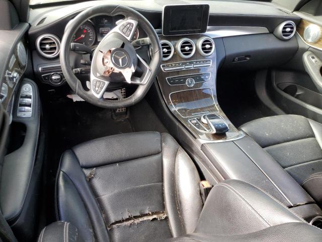 55SWF4KB3FU028415 - 2015 MERCEDES-BENZ C 300 4MATIC SILVER photo 8