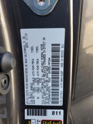 3TMCZ5AN0KM209376 - 2019 TOYOTA TACOMA DOUBLE CAB Серый фото 12