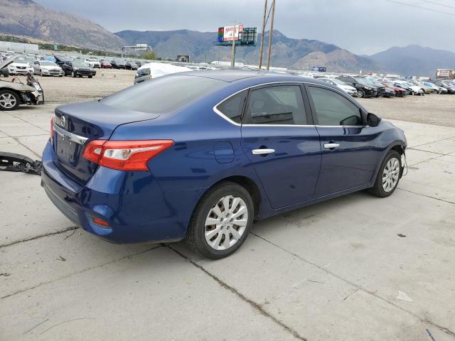 3N1AB7APXKY229123 - 2019 NISSAN SENTRA S BLUE photo 3