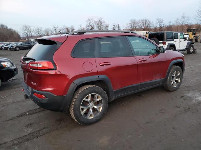 1C4PJMBS3EW173355 - 2014 JEEP CHEROKEE TRAILHAWK RED photo 3