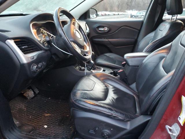 1C4PJMBS3EW173355 - 2014 JEEP CHEROKEE TRAILHAWK RED photo 7