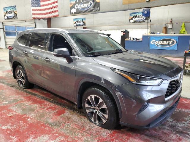5TDGZRBH3MS123029 - 2021 TOYOTA HIGHLANDER XLE 灰色 照片 4