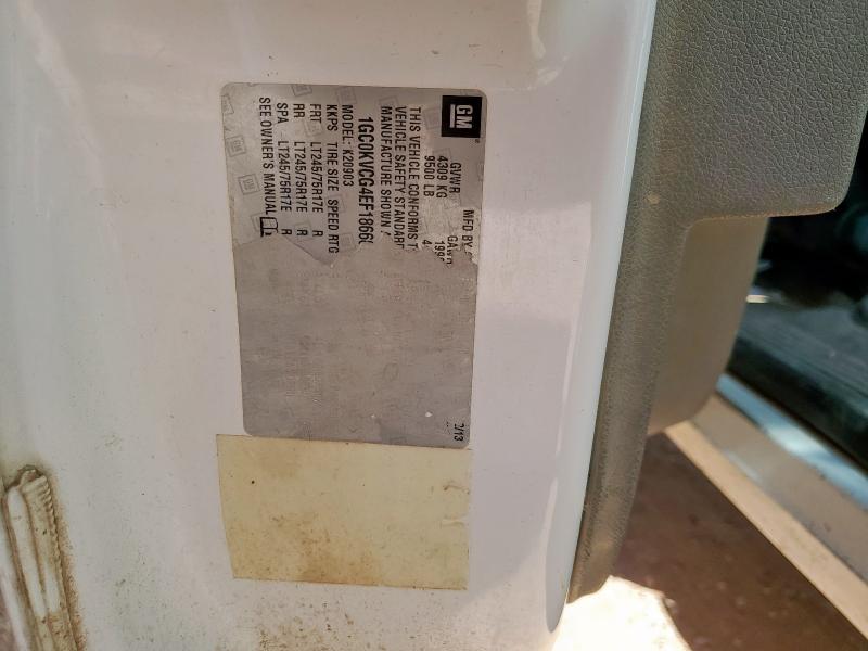 1GC0KVCG4EF186680 - 2014 CHEVROLET SILVERADO K2500 HEAVY DUTY WHITE photo 12