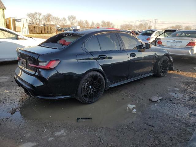 WBS43AY00RFT03463 - 2024 BMW M3 COMPETITION შავი ფოტო 3