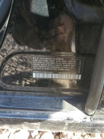 WVWDB7AJ4DW123363 - 2013 VOLKSWAGEN GOLF BLACK photo 12