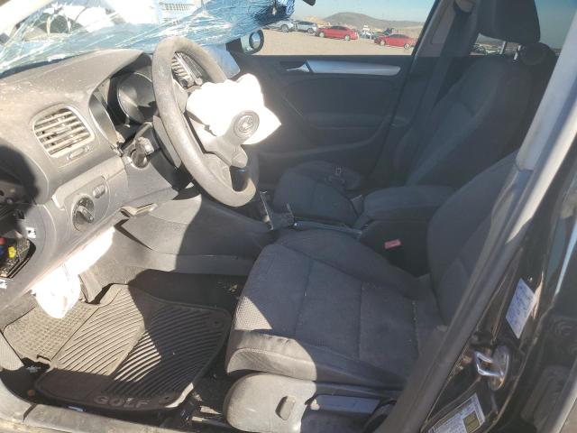 WVWDB7AJ4DW123363 - 2013 VOLKSWAGEN GOLF BLACK photo 7