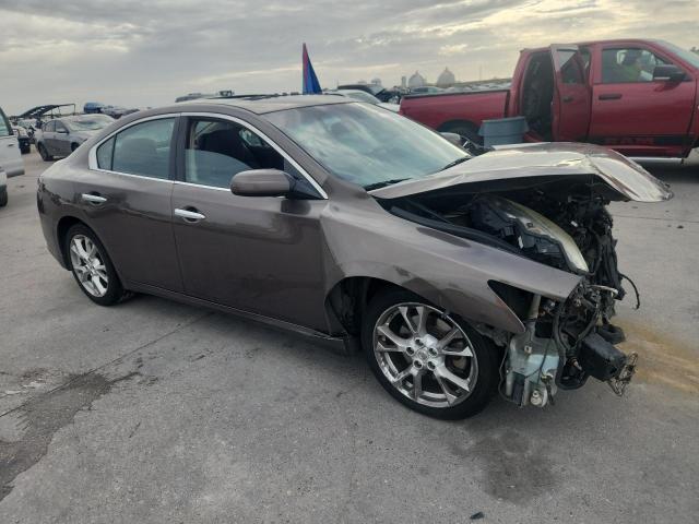1N4AA5AP3EC476068 - 2014 NISSAN MAXIMA S BROWN photo 4