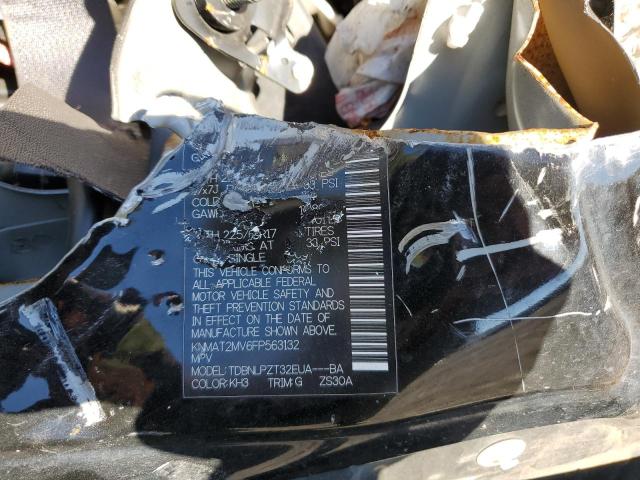 KNMAT2MV6FP563132 - 2015 NISSAN ROGUE S შავი ფოტო 13