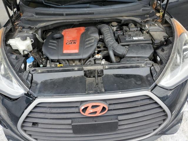KMHTC6AE8GU284431 - 2016 HYUNDAI VELOSTER TURBO BLACK photo 11