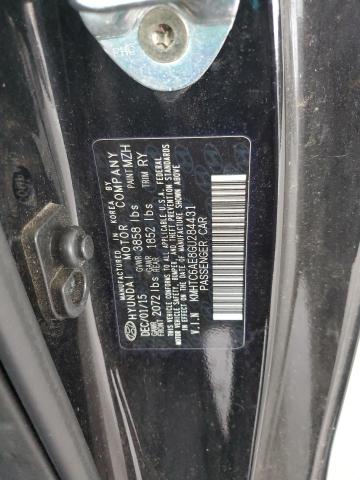 KMHTC6AE8GU284431 - 2016 HYUNDAI VELOSTER TURBO BLACK photo 12