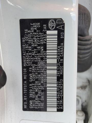 2T1BURHE7GC702592 - 2016 TOYOTA COROLLA L Ağ foto 12