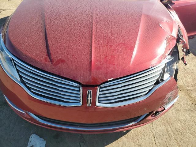 3LN6L2LU5FR603039 - 2015 LINCOLN MKZ HYBRID 红色 照片 11