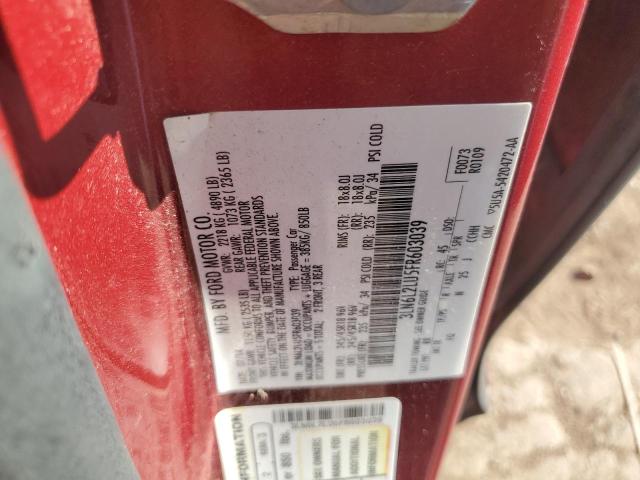 3LN6L2LU5FR603039 - 2015 LINCOLN MKZ HYBRID 红色 照片 12