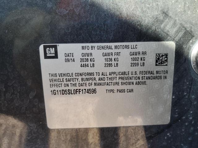 1G11D5SL0FF174596 - 2015 CHEVROLET MALIBU 2LT 灰色 照片 13