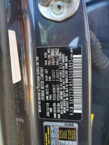 5XYZT3LB5JG560895 - 2018 HYUNDAI SANTA FE S GRAY photo 13