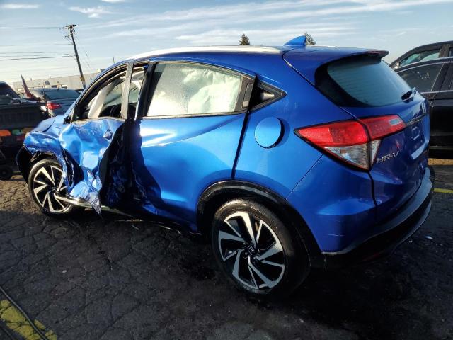 3CZRU6H15KG703548 - 2019 HONDA HR-V SPORT Niebieski zdjęcie 2