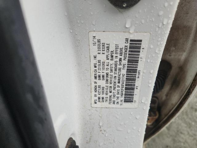 1HGCR2F8XFA031742 - 2015 HONDA ACCORD EXL WHITE photo 13