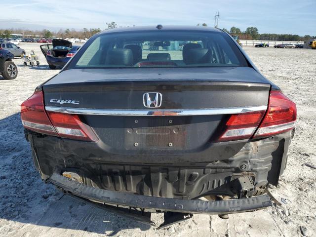 19XFB2F98DE228539 - 2013 HONDA CIVIC EXL ნაცრისფერი ფოტო 6
